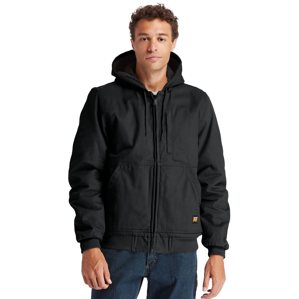Jaqueta Masculino - Timberland Pro® Gritman Lined, Hooded Lona - OVEBQ1204 - Pretas